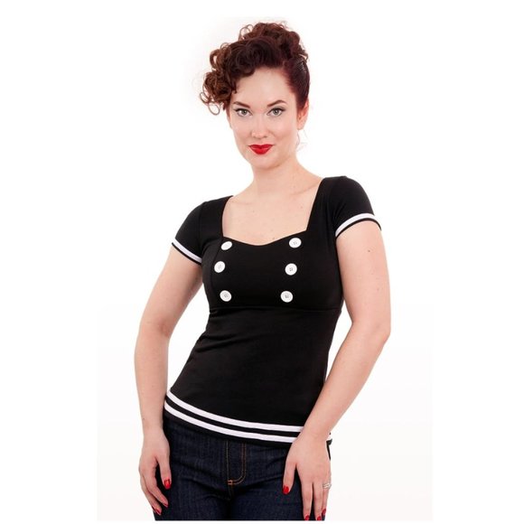 EUC ModCloth Splash Dance Top - Picture 4 of 7